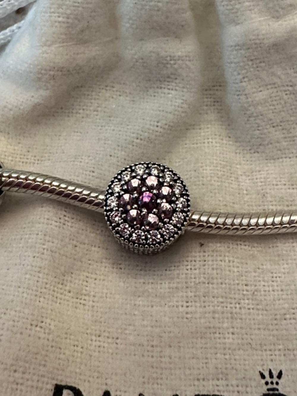 retired Pandora Dazzling Floral charm